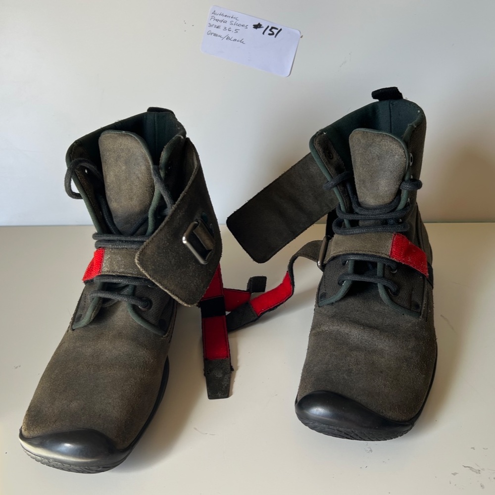 AUTHENTIC WOMEN'S PRADA SHOES SIZE 36.5  US 6.5 COLOR GREEN STOCK 151